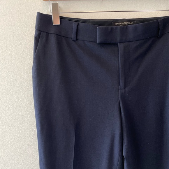 Banana Republic Martin fit Navy wool slacks | 6 - Picture 1 of 13